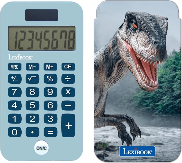 Calculatrice de poche Lexibook à motif dinosaure