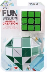 Cube pliable et casse-tête en forme de cœur, lot de 2 pièces
