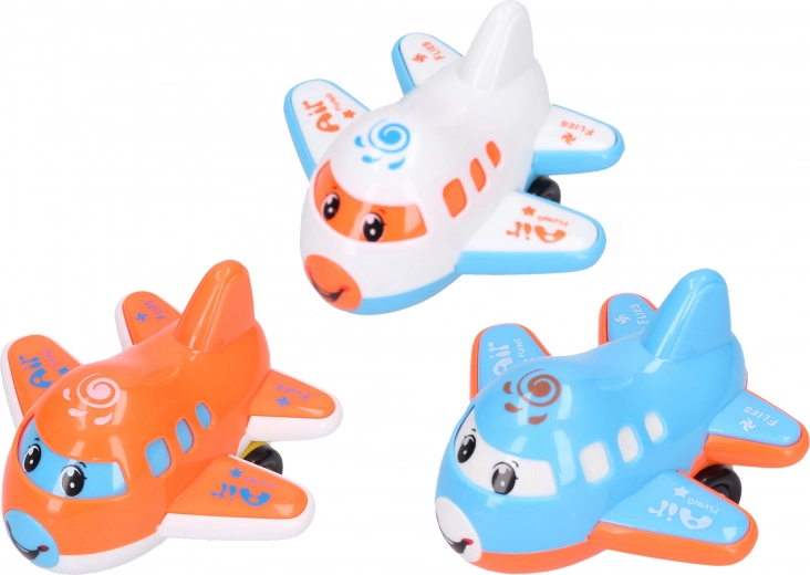 Ensemble de 3 avions à inertie 9 cm
