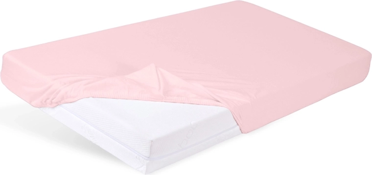 Drap-housse jersey BabyMatex pour lit bébé 60 × 120 cm vieux rose