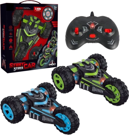 Sparkys – voiture RC amphibie de cascade 4WD avec rotation à 360° et LED (2,4 GHz)