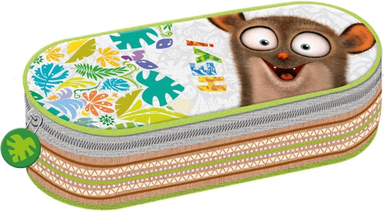 Trousse scolaire ovale Hey avec emploi du temps - 1 pièce
