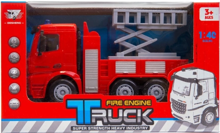 Camion de pompiers à friction avec plateforme élévatrice - 1 pièce