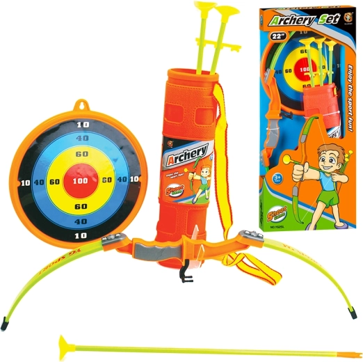 Arc pour enfants 56 cm avec cible et 3 flèches