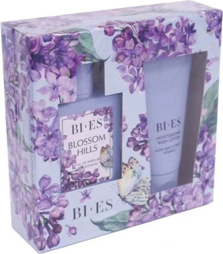 Coffret cadeau pour femme BI-ES Blossom Hills – eau de parfum 100 ml + lait corporel 150 ml
