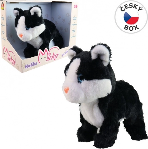 Chatte Micka à réaction sonore 26 cm