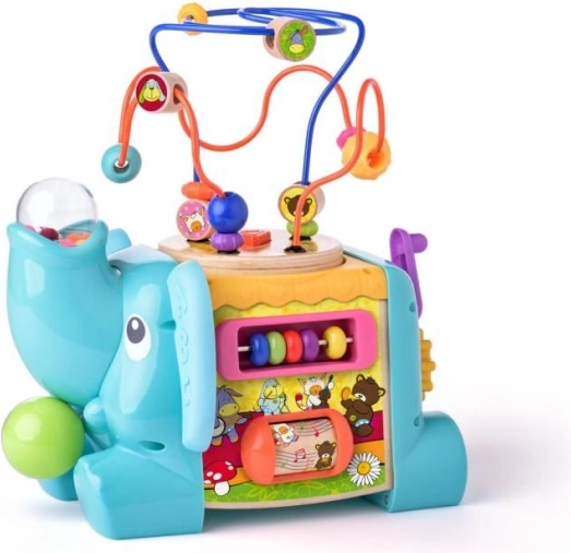 Éléphant éducatif – jouet moteur interactif pour enfants 1+