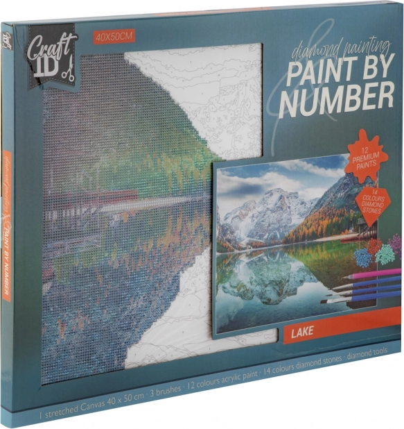 Peinture diamant - Lac 40x50 cm
