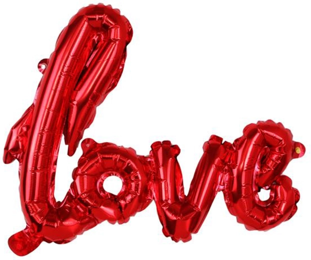 Ballon en aluminium LOVE 68 cm