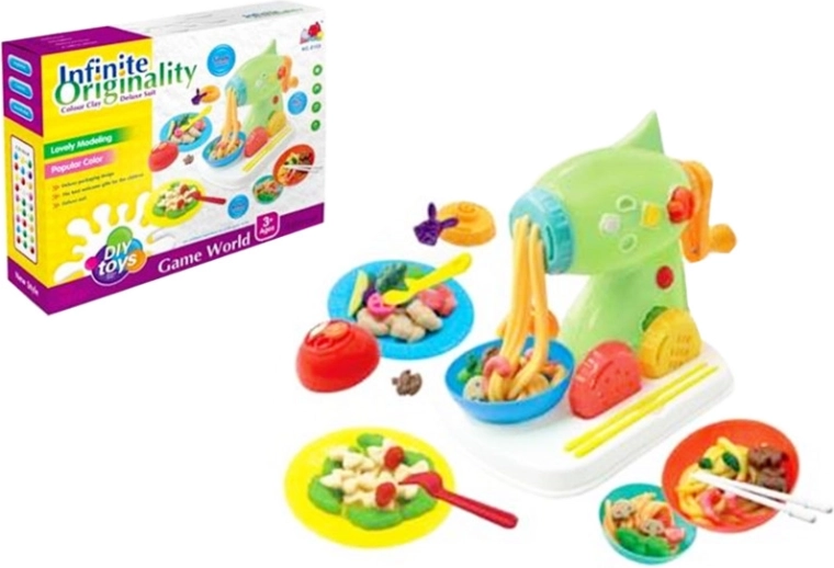 Pâte à modeler avec accessoires et machine