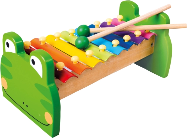 Bino Xylophone en métal Grenouille