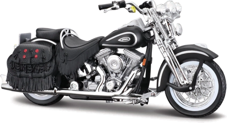 Maisto Harley-Davidson 1999 FLSTS Heritage Softail Springer noir mat 1:18