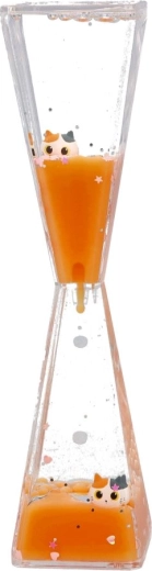 Sablier à gel avec chaton orange 3D