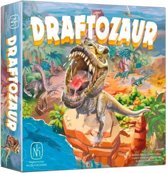 Draftozaur – jeu de stratégie familial avec des dinosaures en bois