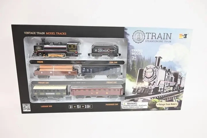 Circuit de train rétro à piles