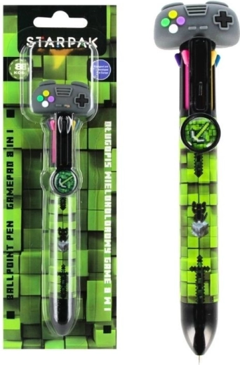 Stylo à bille 8 couleurs Game