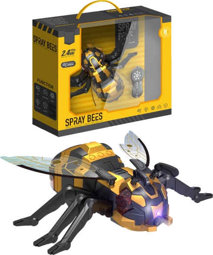 Abeille robotisée R/C Spray Bees avec brume d’eau, programmation et éclairage LED