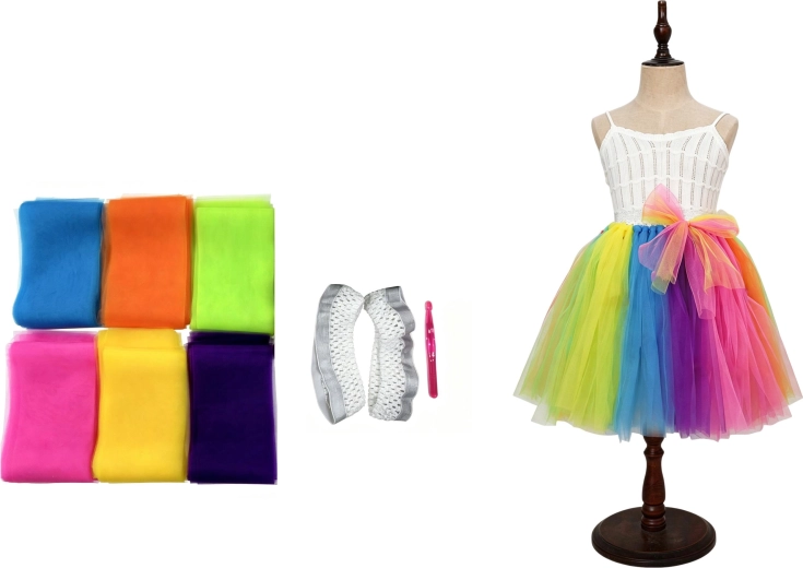 Jupe arc-en-ciel DIY ARTO