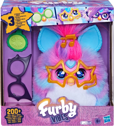Hasbro Furby Vibes, compagnon interactif en peluche