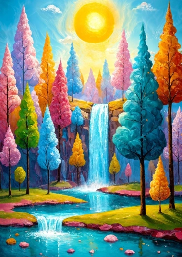Puzzle Enjoy Cascade forestière 1000 pièces