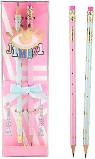 Depesche Lisa set de crayons avec gomme (2 pcs)