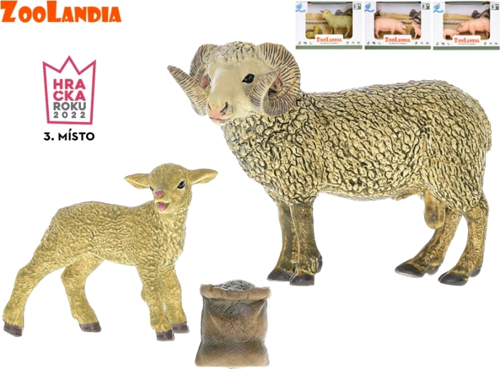 Zoolandia – animaux de la ferme, set de 2 figurines (4–13 cm)