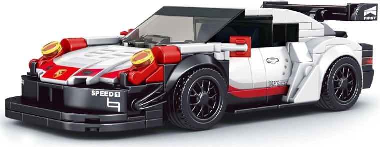 Kit de construction voiture de sport 349 pièces – blanc