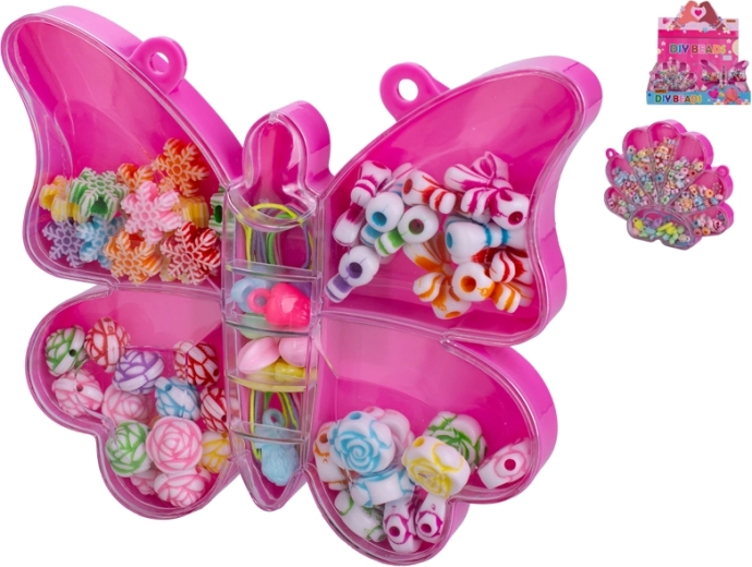 Perles à enfiler en boîte pour enfants 3+