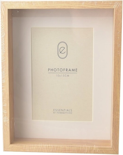 Cadre photo en bois beige 10 × 15 cm