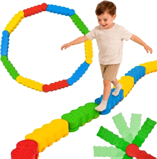 Woopie parcours d’équilibre sensoriel – chemin d’obstacles modulaire (10 pièces)