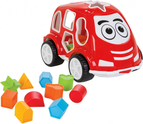 Puzzle à encastrer petite voiture rouge