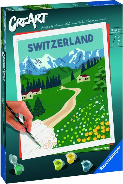 CreArt Jungfrau Region – peinture par numéros pour enfants et adolescents