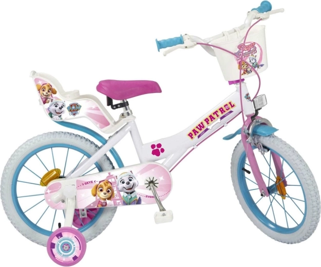 Vélo pour enfant Toimsa Pat’ Patrouille blanc/rose 16"
