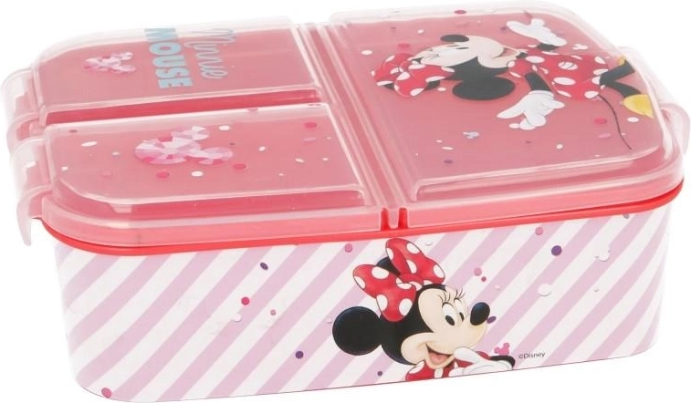 Boîte à goûter Minnie Mouse avec 3 compartiments