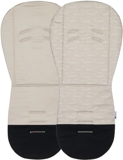 Petite&Mars insert pour poussette Foamy beige baleine