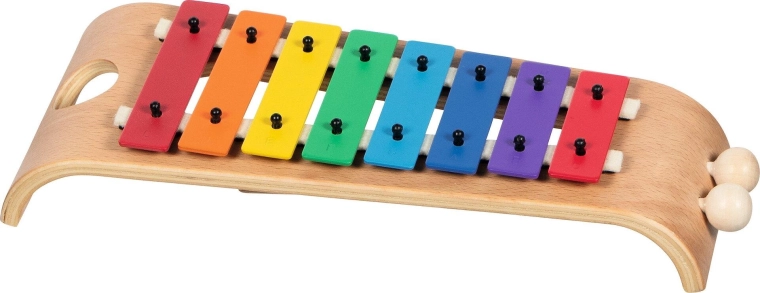 Xylophone pour enfants en bois avec touches colorées - 1 pièce