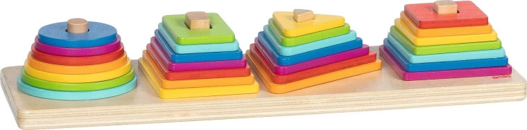 Jeu de tri Goki pyramides colorées - 1 pièce