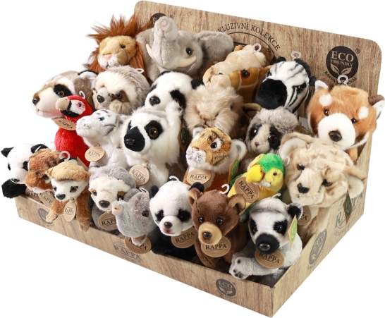 Présentoir de peluches d’animaux exotiques éco‑responsables RAPPA