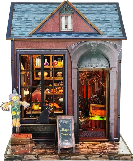 Maison miniature Chalet magique – kit DIY avec éclairage LED