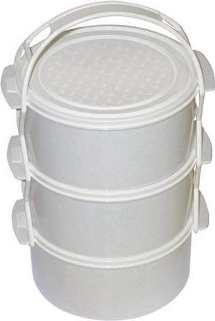 Porte-repas en plastique 3 × 1,5 l