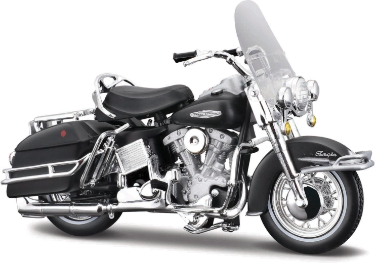 Maisto Harley-Davidson 1966 FLH Electra Glide noir mat 1:18