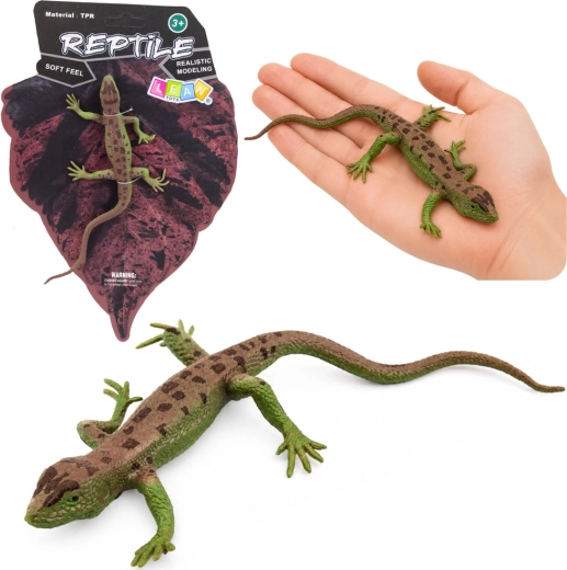 Figurine réaliste en caoutchouc de lézard vivipare 15 cm