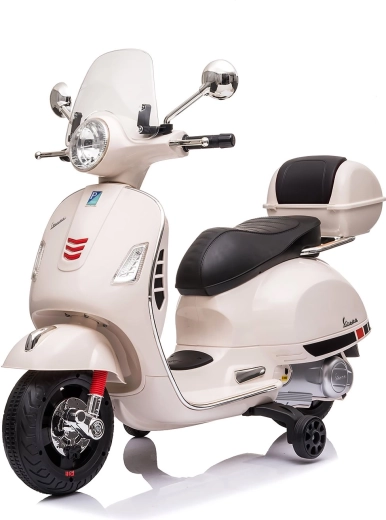 Moto électrique pour enfants Chipolino Vespa GTS blanche