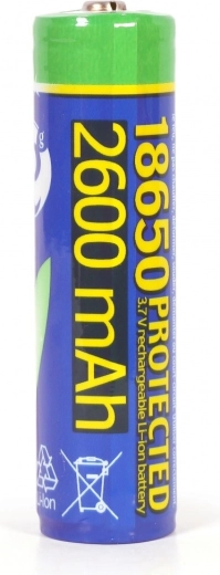 Accumulateur Li-ion 18650 3,7 V 2600 mAh avec protection