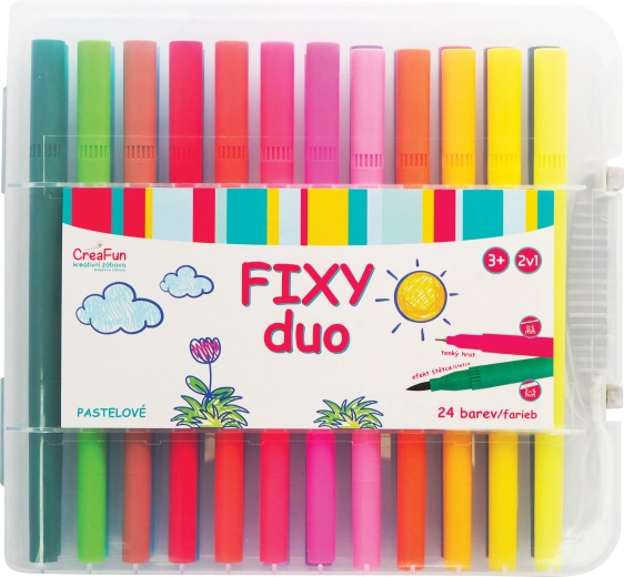CreaFun feutres DUO – 24 couleurs