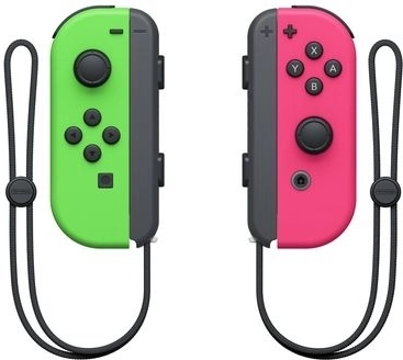 Joy-con paire néon vert/néon rose pour nintendo switch
