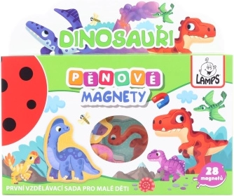 Aimants en mousse Dinosaures pour enfants 4 mm