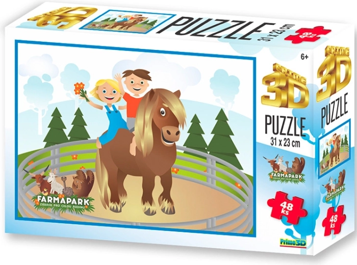 Puzzle 3D Farmapark Cheval 48 pièces