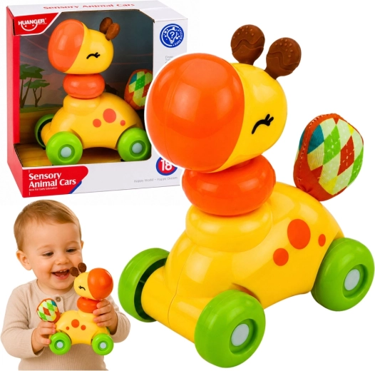 Voiture sensorielle girafe pour tout-petit
