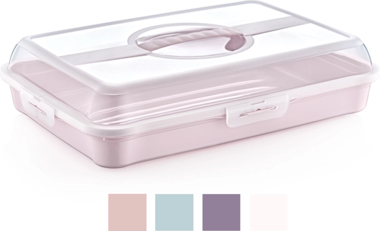 Boîte rectangulaire pour gâteaux 42,5 × 29,5 × 10 cm sans BPA